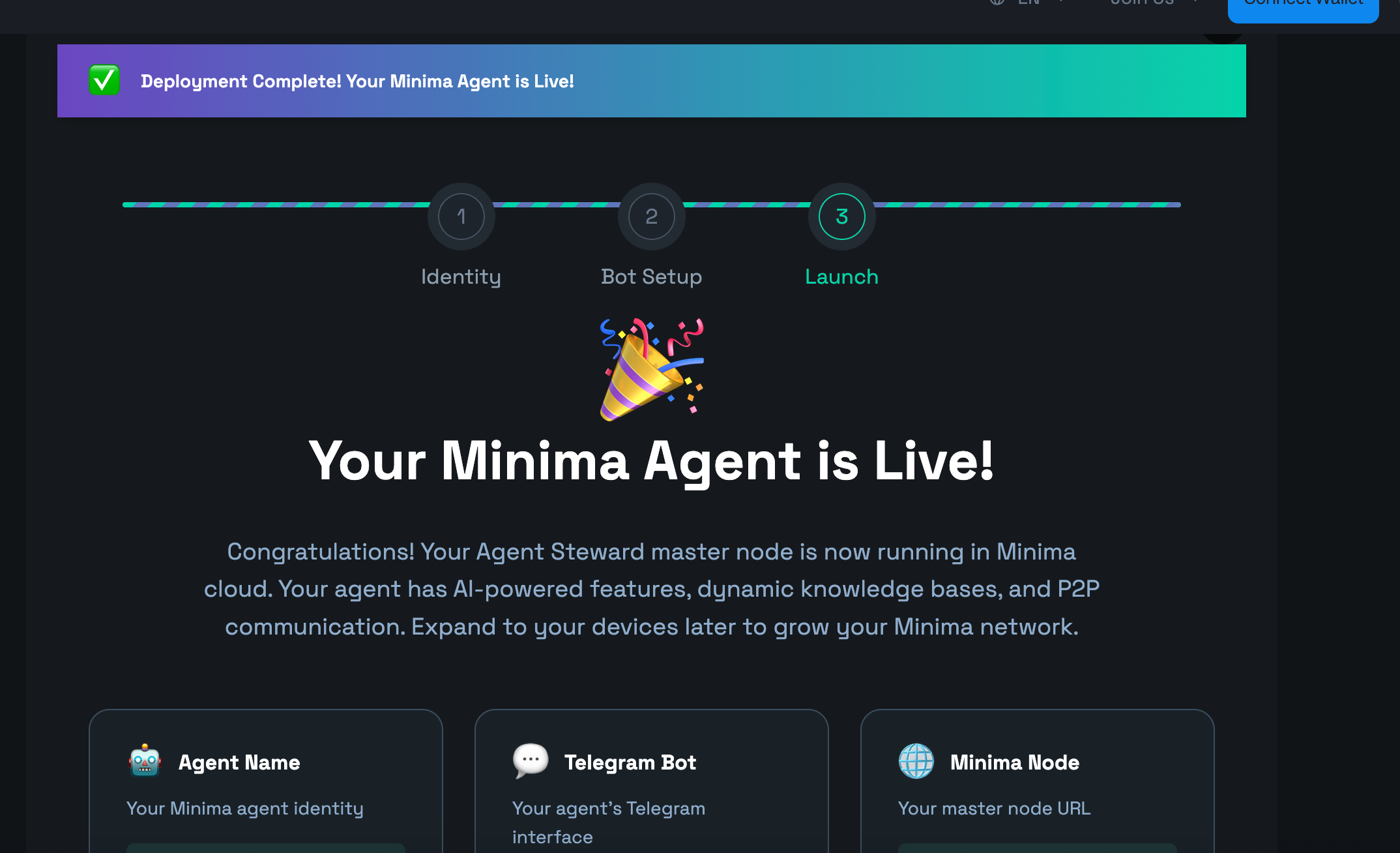 Minima Agent Live
